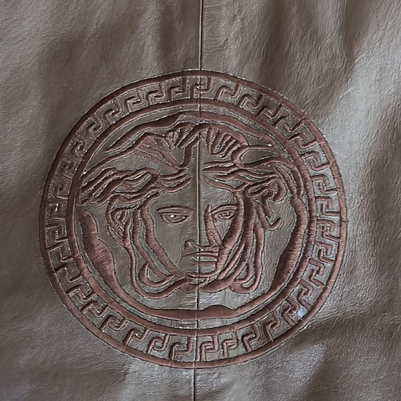 Jd brown Italian leather bommer jacket size large aviator goth - Picture 11 of 14